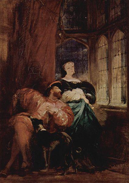 Richard Parkes Bonington Franz I. und Margarete von Navarra oil painting picture